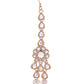 VOJ Gold-Polished White Beats Stuuded Handcrafted Jewellery Set - Swadesiicart