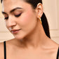 VOJ Gold-Polished Classic Half Hoop Earrings - Swadesiicart