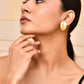 VOJ Gold-Polished Anti Tarnish Leaf Shape Earrings - Swadesiicart