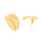VOJ Gold-Polished Anti Tarnish Leaf Shape Earrings - Swadesiicart