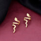 VOJ Gold-Polished Anti Tarnish Snake Earrings - Swadesiicart