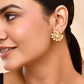 VOJ Gold-Polished Classic Pearl Studded Anti Tarnish Earrings - Swadesiicart