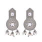 VOJ Silver Plated Beats Studded Classic Stud Earrings - Swadesiicart