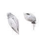 VOJ Silver Plted Classic Shankh Shape Earrings - Swadesiicart