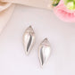 VOJ Silver Plted Classic Shankh Shape Earrings - Swadesiicart