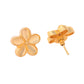VOJ Gold-Polished Flower Shape Anti Tarnish Studs Earrings - Swadesiicart