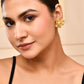 VOJ Gold-Toned Floral Studs Earrings - Swadesiicart