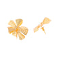 VOJ Gold-Toned Floral Studs Earrings - Swadesiicart