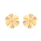 VOJ Gold-Toned Floral Studs Earrings - Swadesiicart