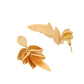 VOJ Gold-Toned Anti Tarnish Leafs Drop Earrings - Swadesiicart