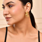 VOJ Gold-Toned Marmaid Shape Anti Tarnish Earrings - Swadesiicart