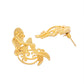 VOJ Gold-Toned Marmaid Shape Anti Tarnish Earrings - Swadesiicart