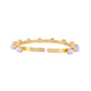 VOJ Gold-Polished Pearl Studded Kada Barcelet - Swadesiicart