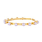 VOJ Gold-Polished Pearl Studded Kada Barcelet - Swadesiicart