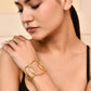 VOJ Gold-Polished Classic Anti Tarnish Kada Bracelet - Swadesiicart