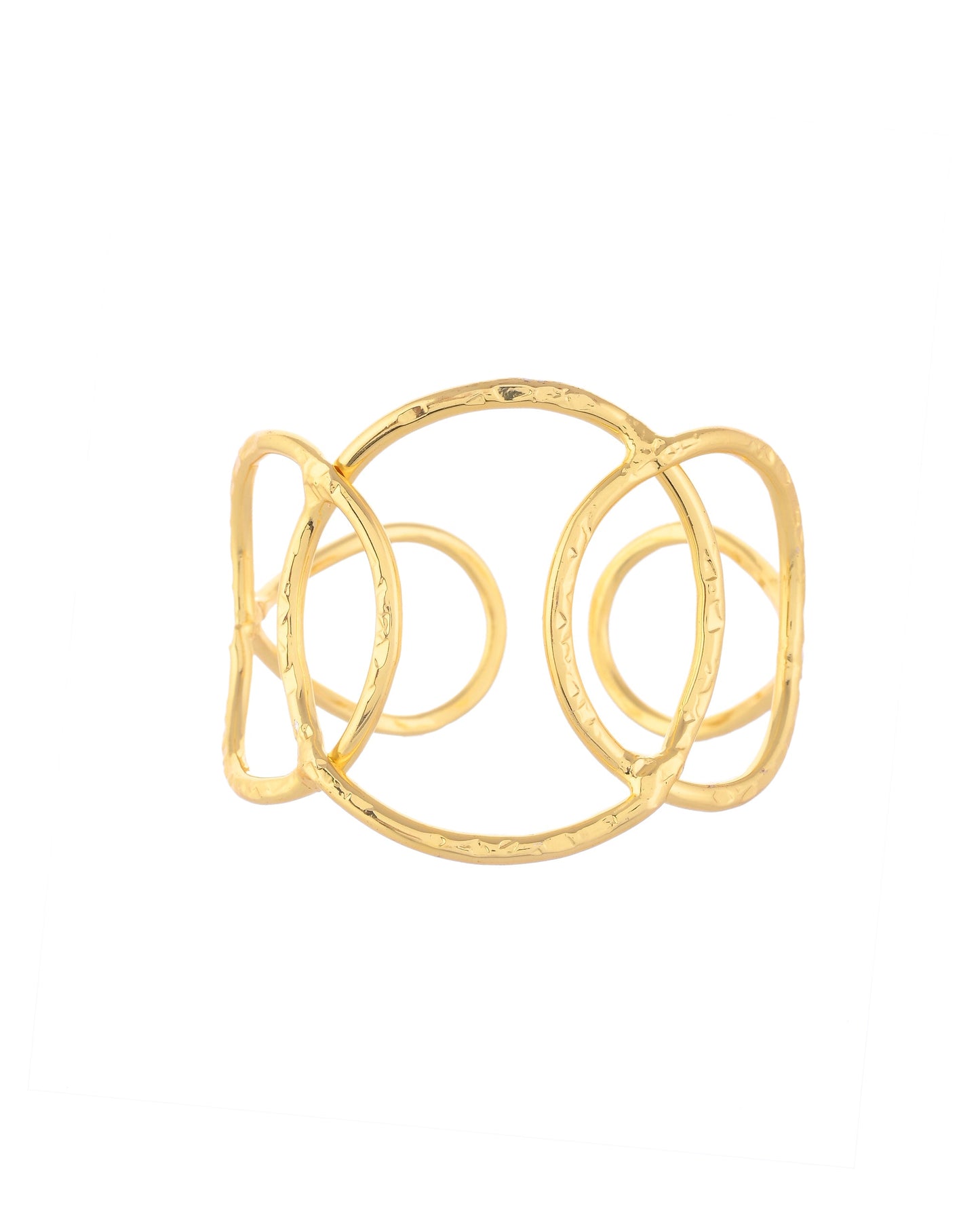 VOJ Gold-Polished Classic Anti Tarnish Kada Bracelet - Swadesiicart