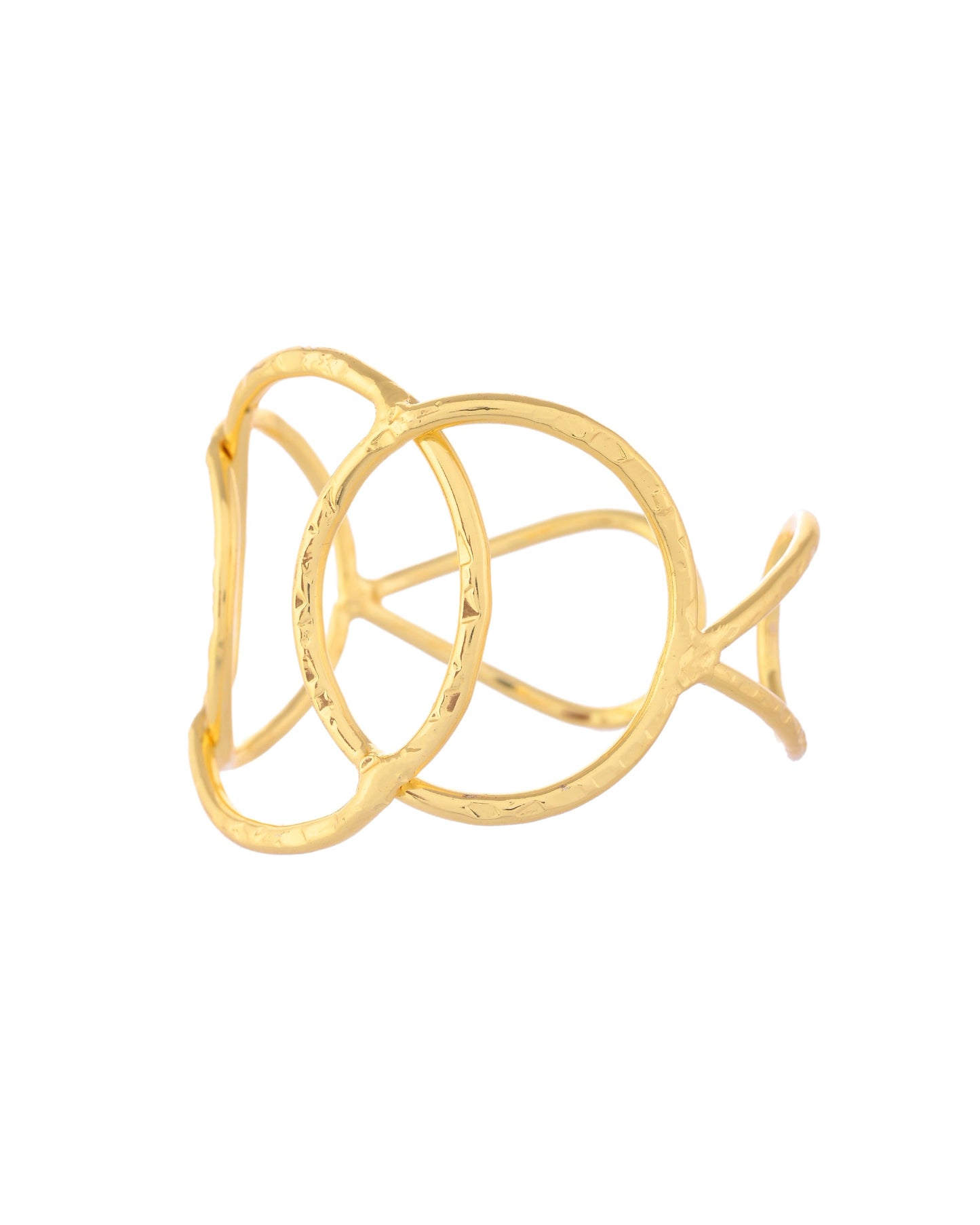 VOJ Gold-Polished Classic Anti Tarnish Kada Bracelet - Swadesiicart