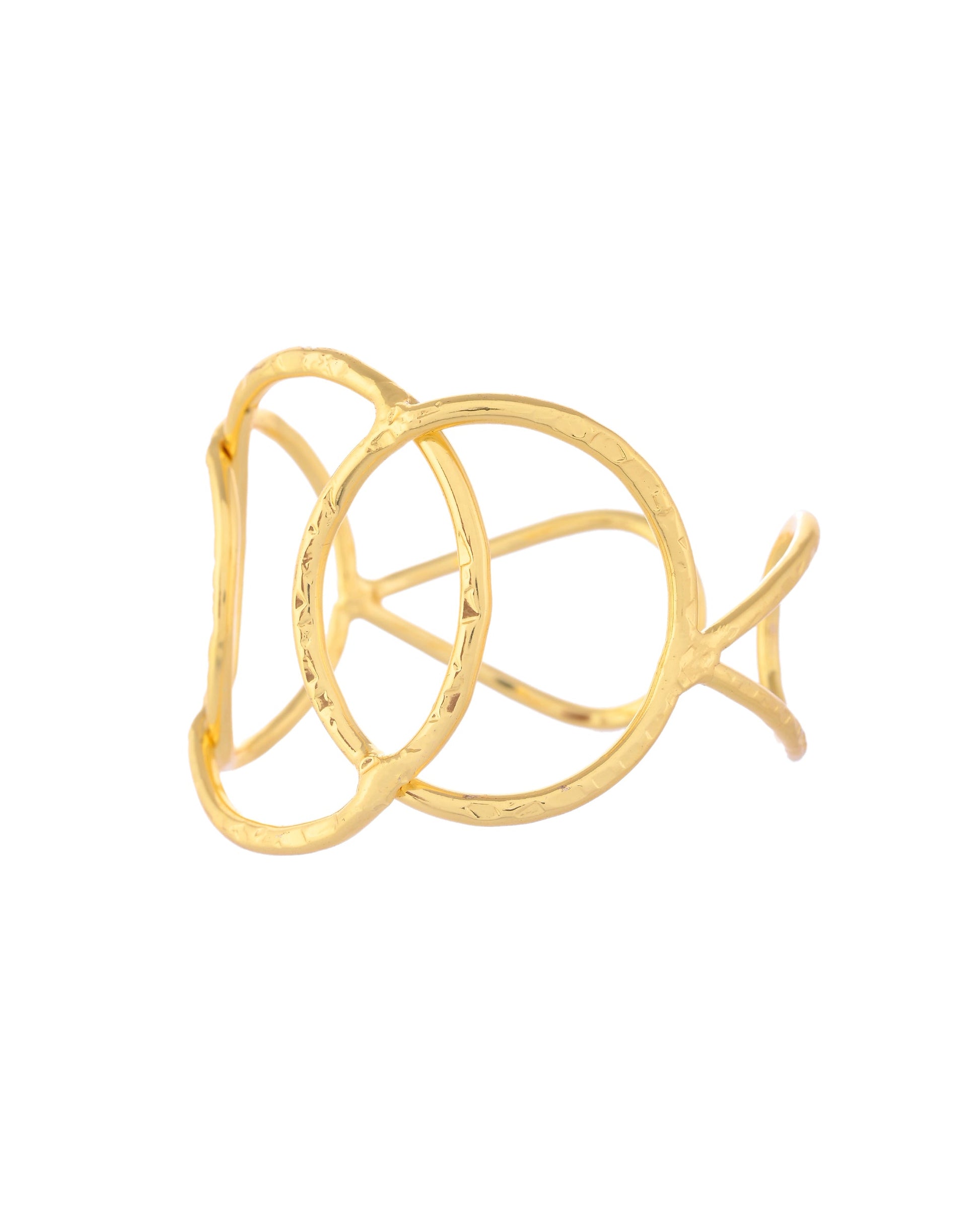 VOJ Gold-Polished Classic Anti Tarnish Kada Bracelet - Swadesiicart