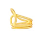 VOJ Gold-Polished Designer Anti Tarnish Finger Ring - Swadesiicart