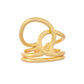 VOJ Gold-Polished Designer Anti Tarnish Finger Ring - Swadesiicart