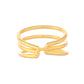 VOJ Gold-Polished Antitarnish Muti Layer Finger Ring - Swadesiicart