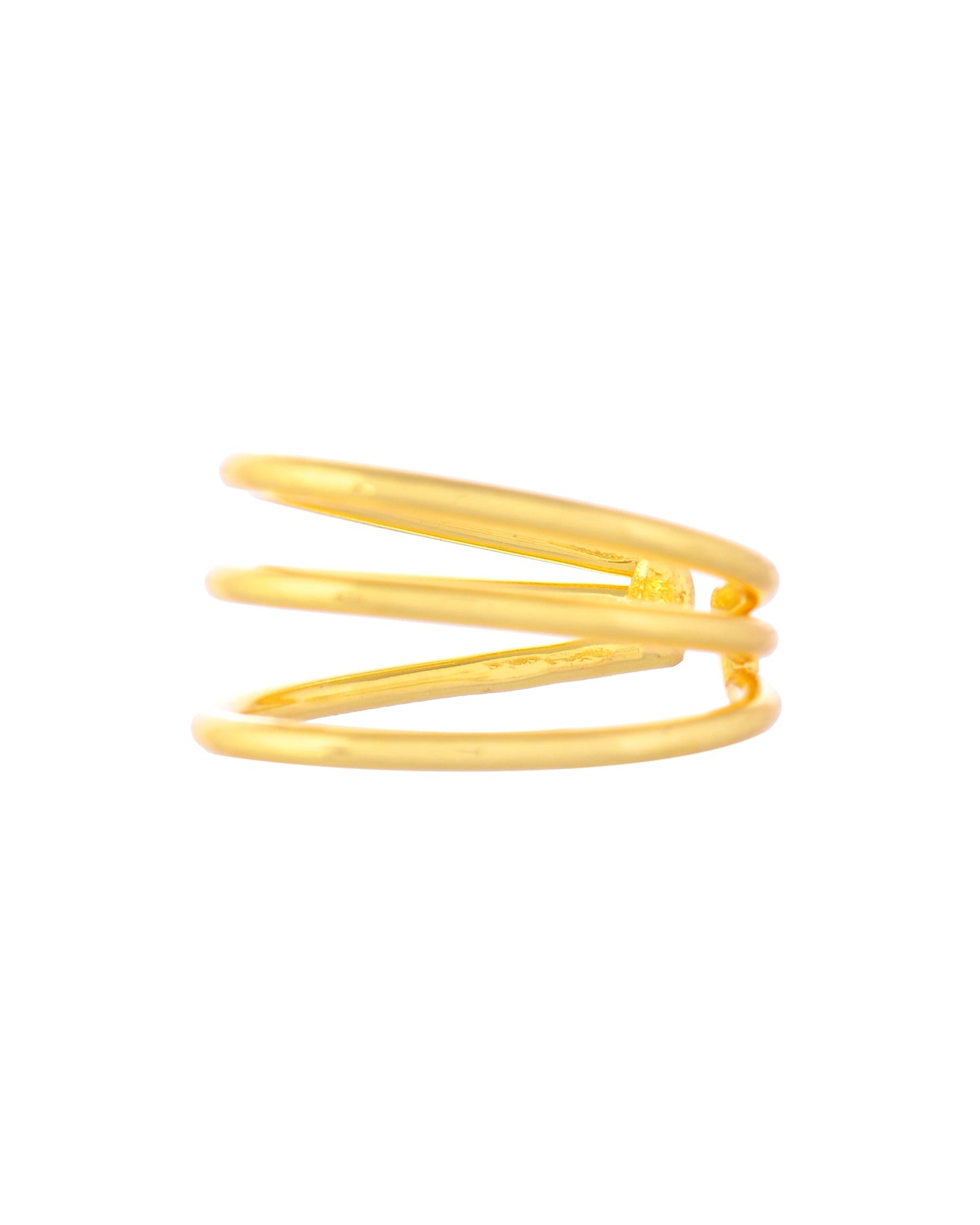 VOJ Gold-Polished Antitarnish Muti Layer Finger Ring - Swadesiicart