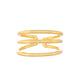VOJ Gold-Polished Antitarnish Muti Layer Finger Ring - Swadesiicart