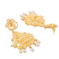 VOJ Gold-Polished Anti Tarnish Temple Jewellery Set - Swadesiicart