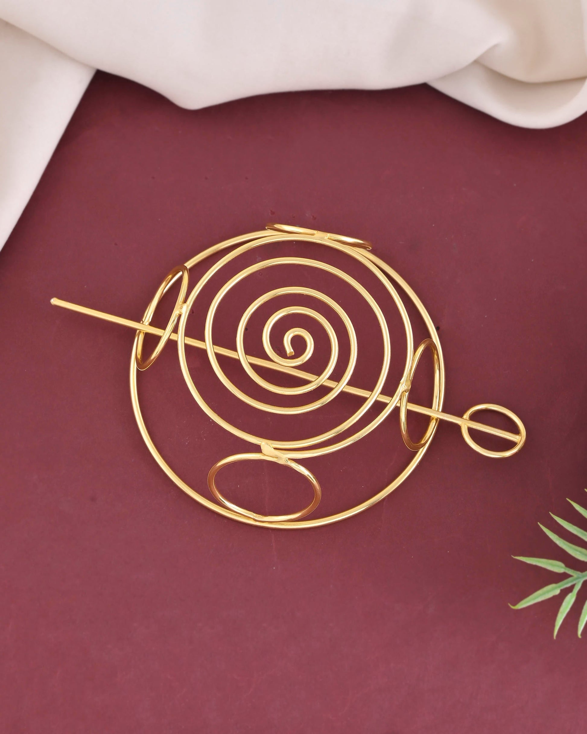 VOJ Gold-Polished Anti Tarnish Juda Accessory | Swadesiicart