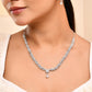 VOJ Silver Plated AD Studded Classic Jewellery Set - Swadesiicart