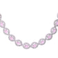 VOJ Silver Toned Baby Pink Stone Studded Circular AD Jewellery Set - Swadesiicart