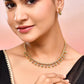 VOJ Gold Toned AD Stone Studded Classic Jewellery Set - Swadesiicart