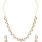 VOJ Gold-Polished Floral Shaped AD Studded Elgent Jewellery Set - Swadesiicart