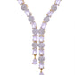VOJ Gold Toned AD Stone Studded Necklace Set - Swadesiicart