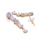 VOJ Gold Toned AD Stone Studded Necklace Set - Swadesiicart