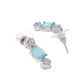 VOJ Silver Plated Teal Stone Studded Necklace Set With Ring And bracelet - Swadesiicart