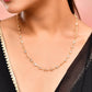 VOJ Women Gold-Polished Heart Shaped Stone Studded Chain | Swadesiicart