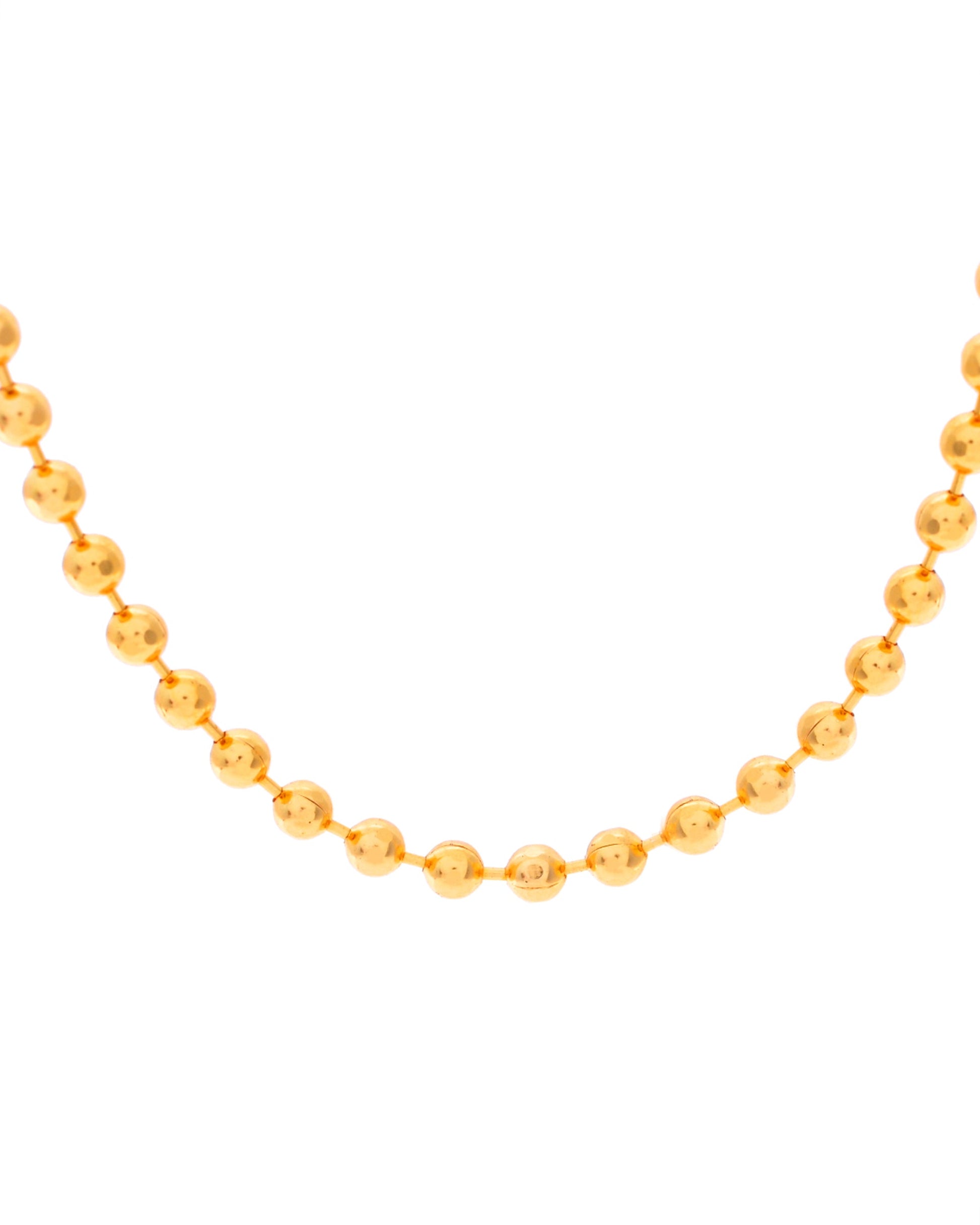 VOJ Gold-Polished Dotted Chain For Women - Swadesiicart