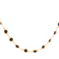 VOJ Gold-Polished Black Stone Studded Women Chain - Swadesiicart
