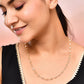 VOJ Women Gold-Polished Triangular Stone Studded Chain | Swadesiicart