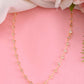 VOJ Women Gold-Polished Triangular Stone Studded Chain | Swadesiicart