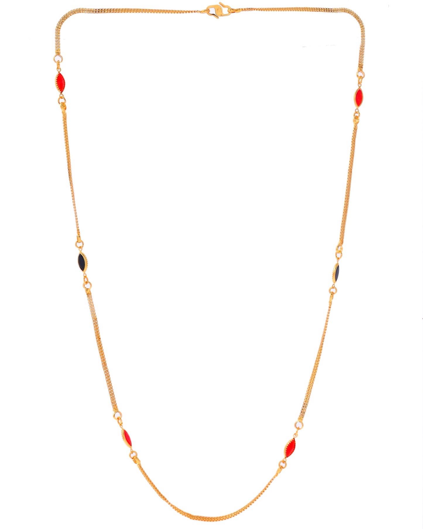 VOJ Gold-Polished Stainless Steel Designer Chain For Women - Swadesiicart