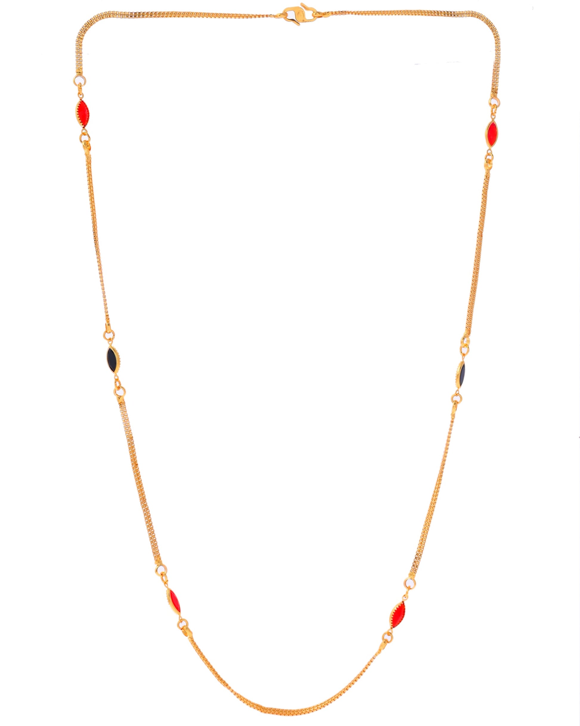 VOJ Gold-Polished Stainless Steel Designer Chain For Women - Swadesiicart