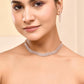VOJ Rose Gold-Polished Stone Studded Jewellery Set - Swadesiicart