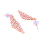 VOJ Rose Gold-Polished Stone Studded Jewellery Set - Swadesiicart