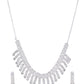 VOJ Silver Plated CZ Stone Studded Necklace Set - Swadesiicart