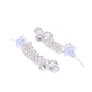 VOJ Silver Plated CZ Stone Studded Necklace Set - Swadesiicart