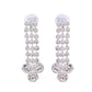 VOJ Silver Plated CZ Stone Studded Necklace Set - Swadesiicart