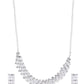 VOJ Silver Plated Stone Studded Necklace Set - Swadesiicart