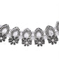 VOJ Oxidized Floral Designed Stone Studded Necklace Set - Swadesiicart